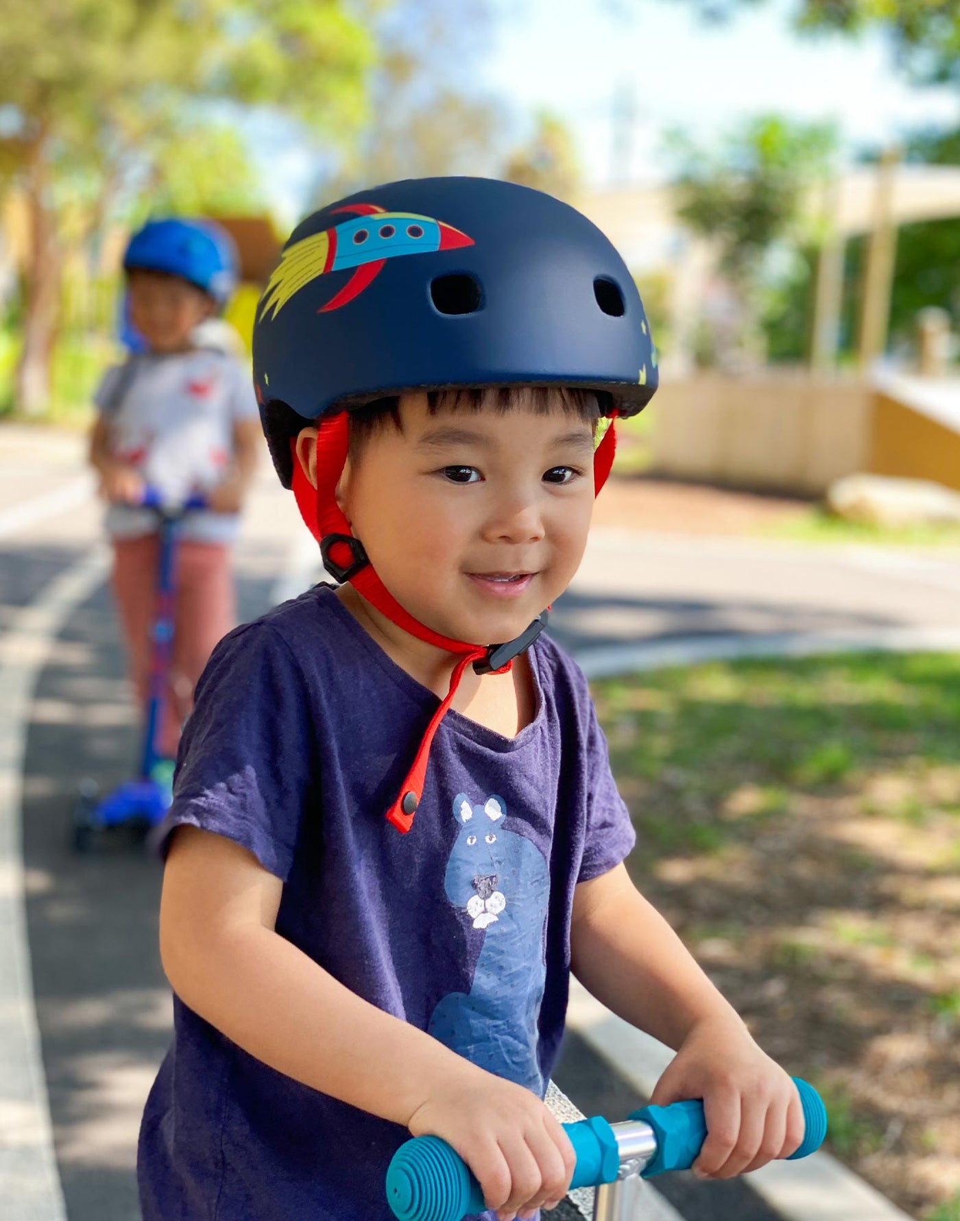 Micro Kids Bike Helmet Pattern with LED Light