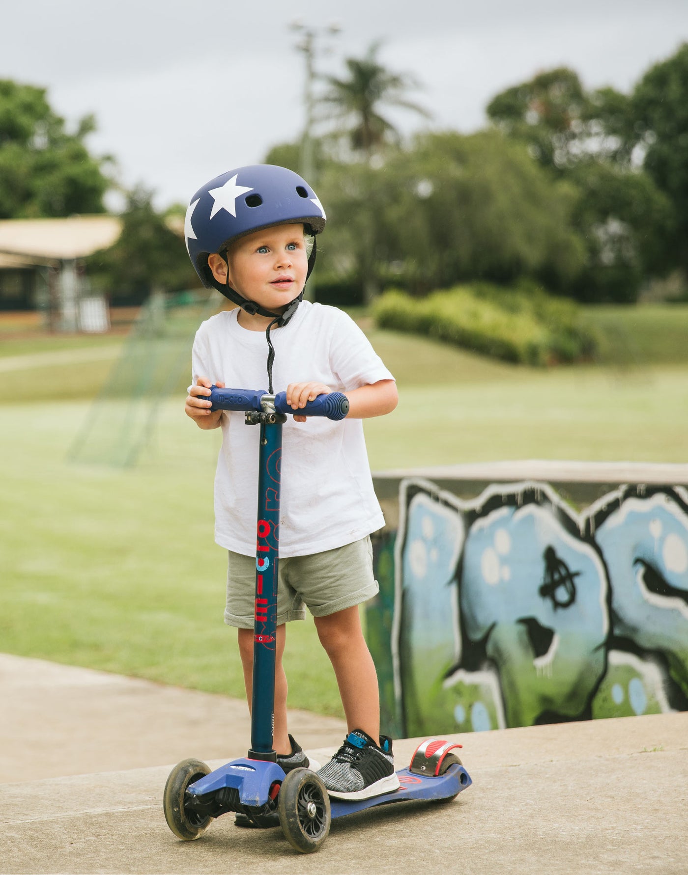 Micro Kids Bike Helmet Pattern with LED Light