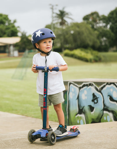 Micro Kids Bike Helmet Pattern with LED Light